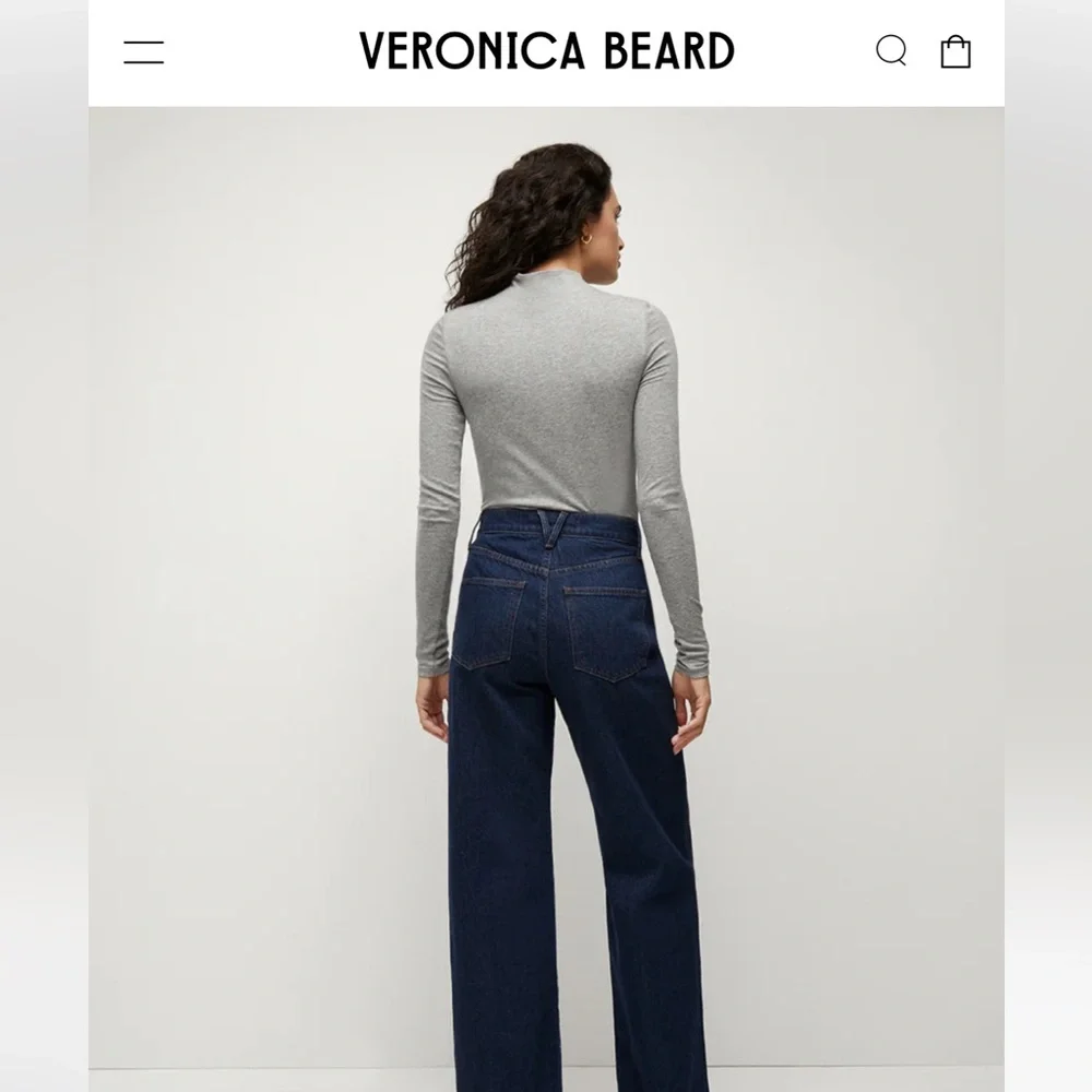 Veronica Beard Theresa Ruched Turtleneck - Picture 2 of 10